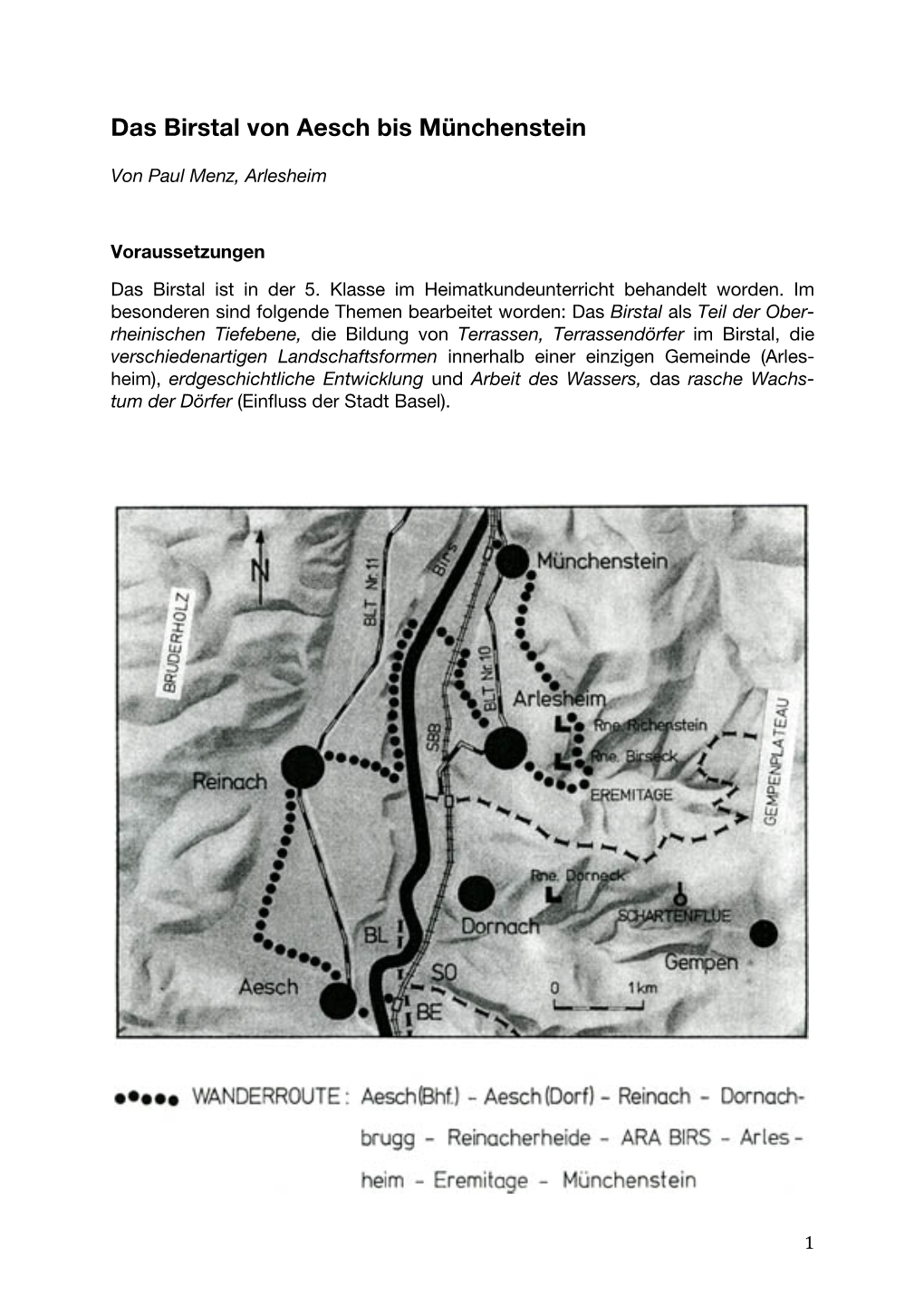 Das Birstal Von Aesch Bis Münchenstein