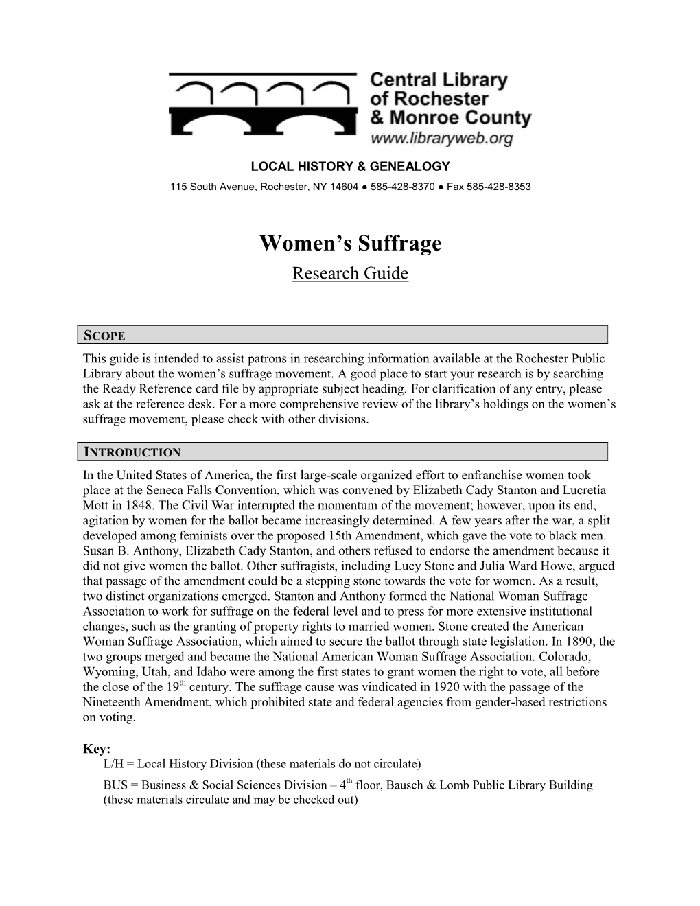 Woman Suffrage