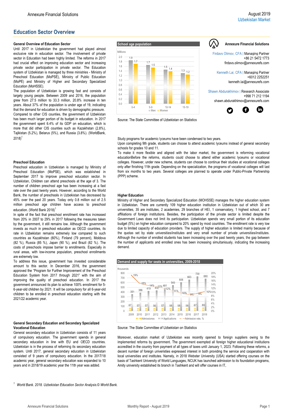 Education Sector Overview