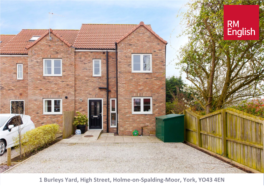 1 Burleys Yard, High Street, Holme‐On‐Spalding‐Moor, York, YO43