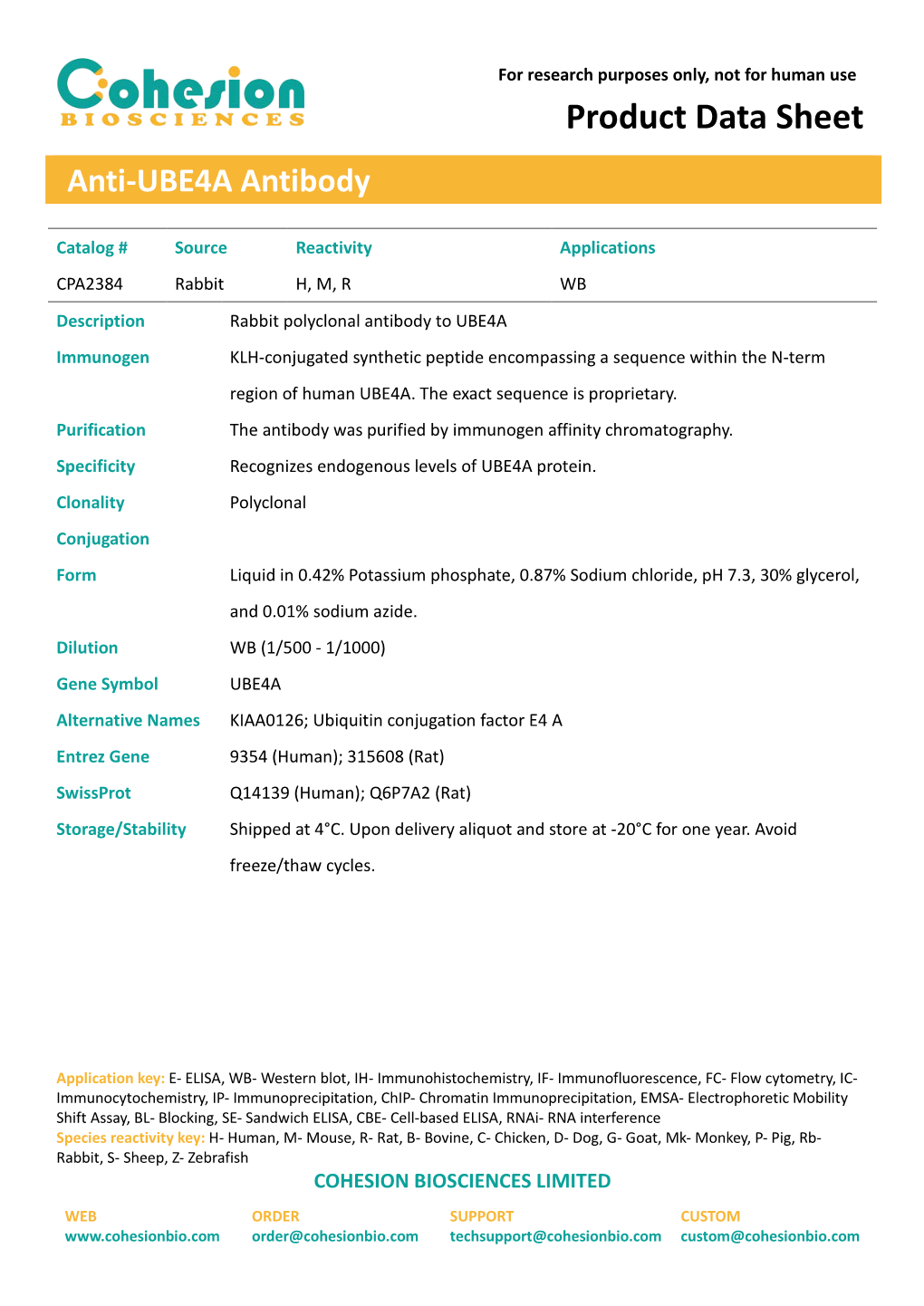 Product Data Sheet