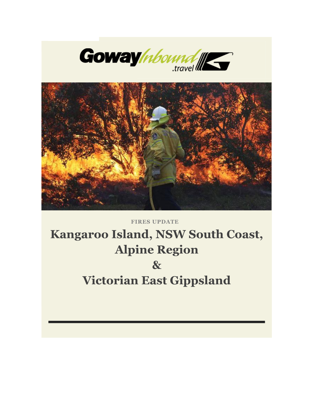 Kangaroo Island, NSW South Coast, Alpine Region & Victorian East