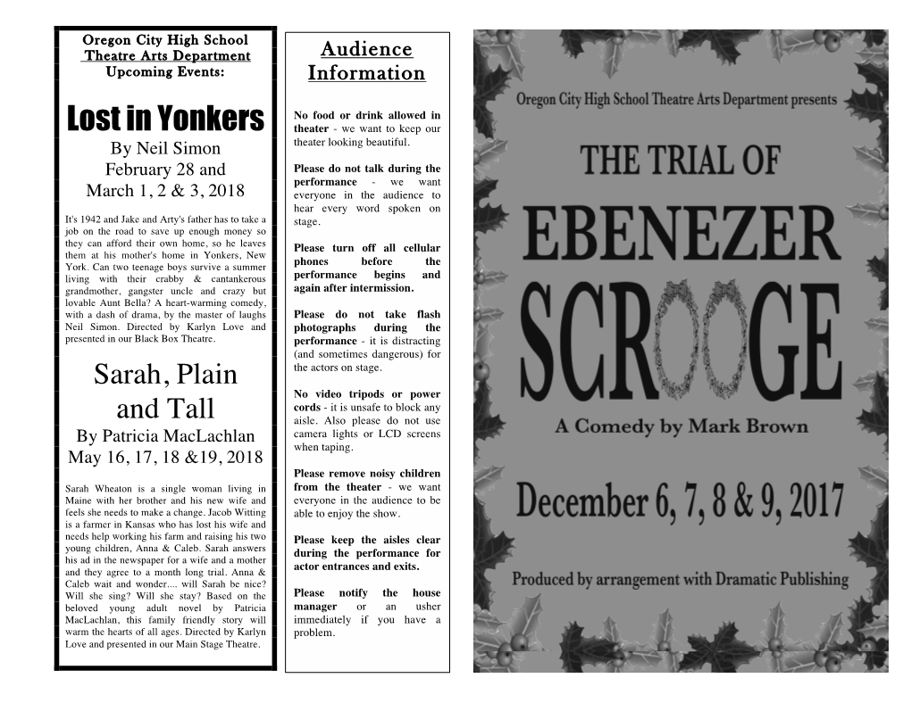 Trial of Scrooge Program