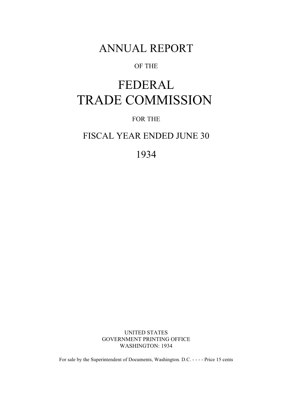 1934 Annual Report