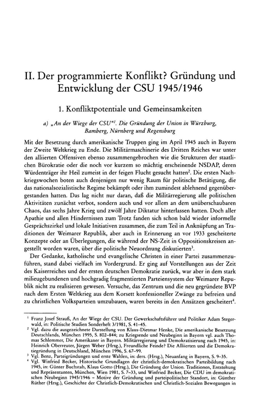 Entwicklung Der CSU 1945/1946 1