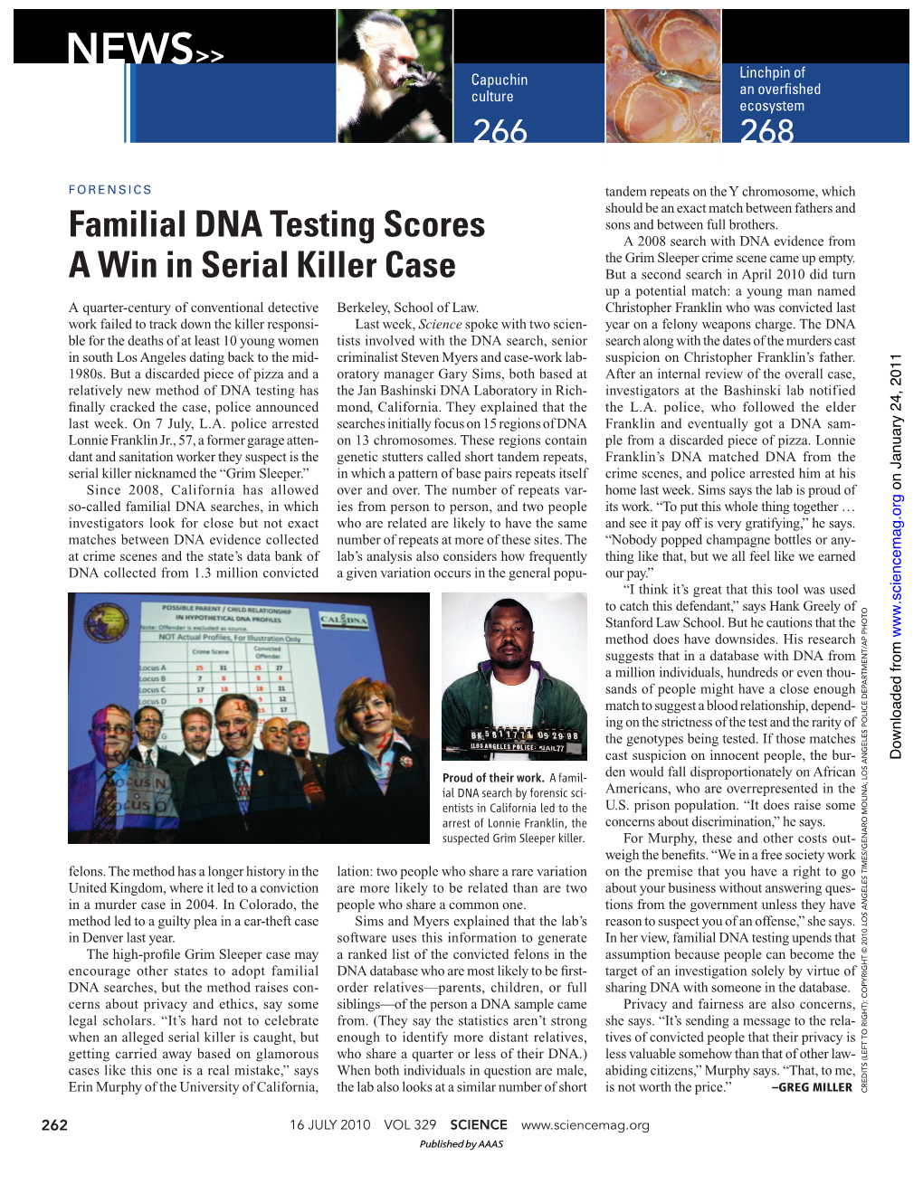 Familial DNA Testing Scores a Win in Serial Killer Case