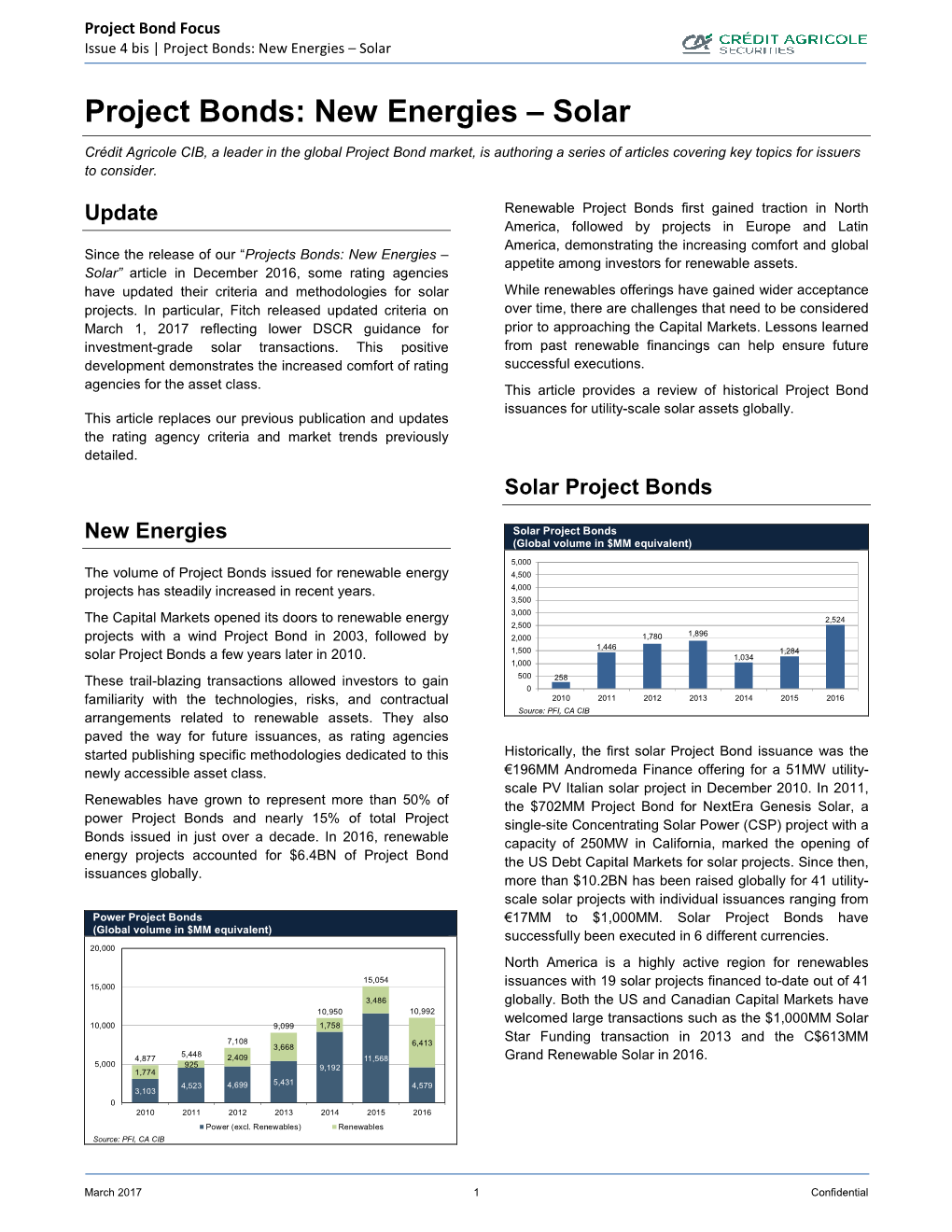 Project Bond Focus Issue 4 Bis | Project Bonds: New Energies – Solar