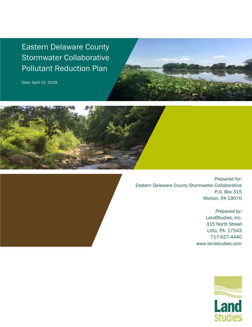 Eastern Delaware County Stormwater Collaborative Pollutant Reduction Plan Supplemental Intergovernmental Agreement