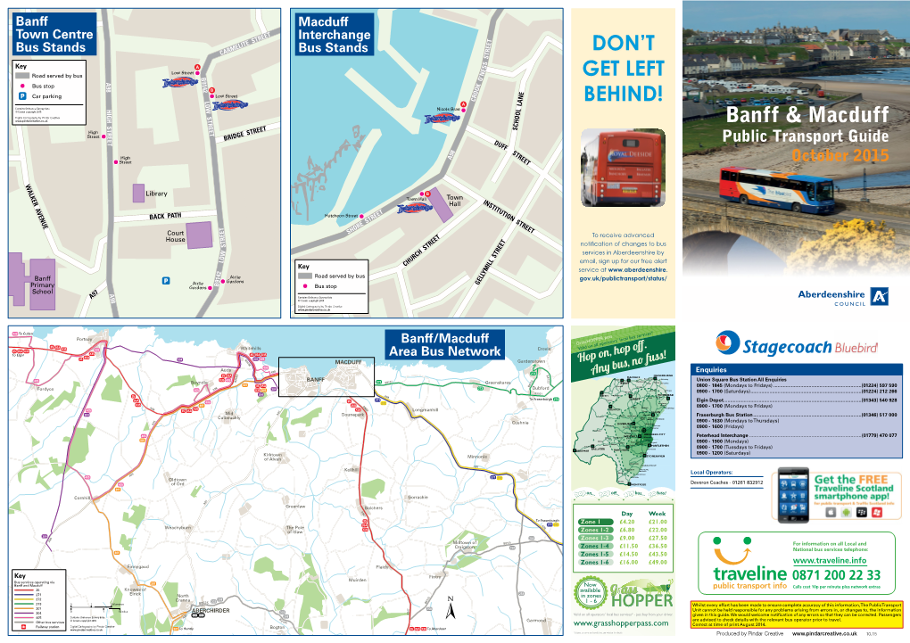Banff and Macduff Public Transport Guide October 2015