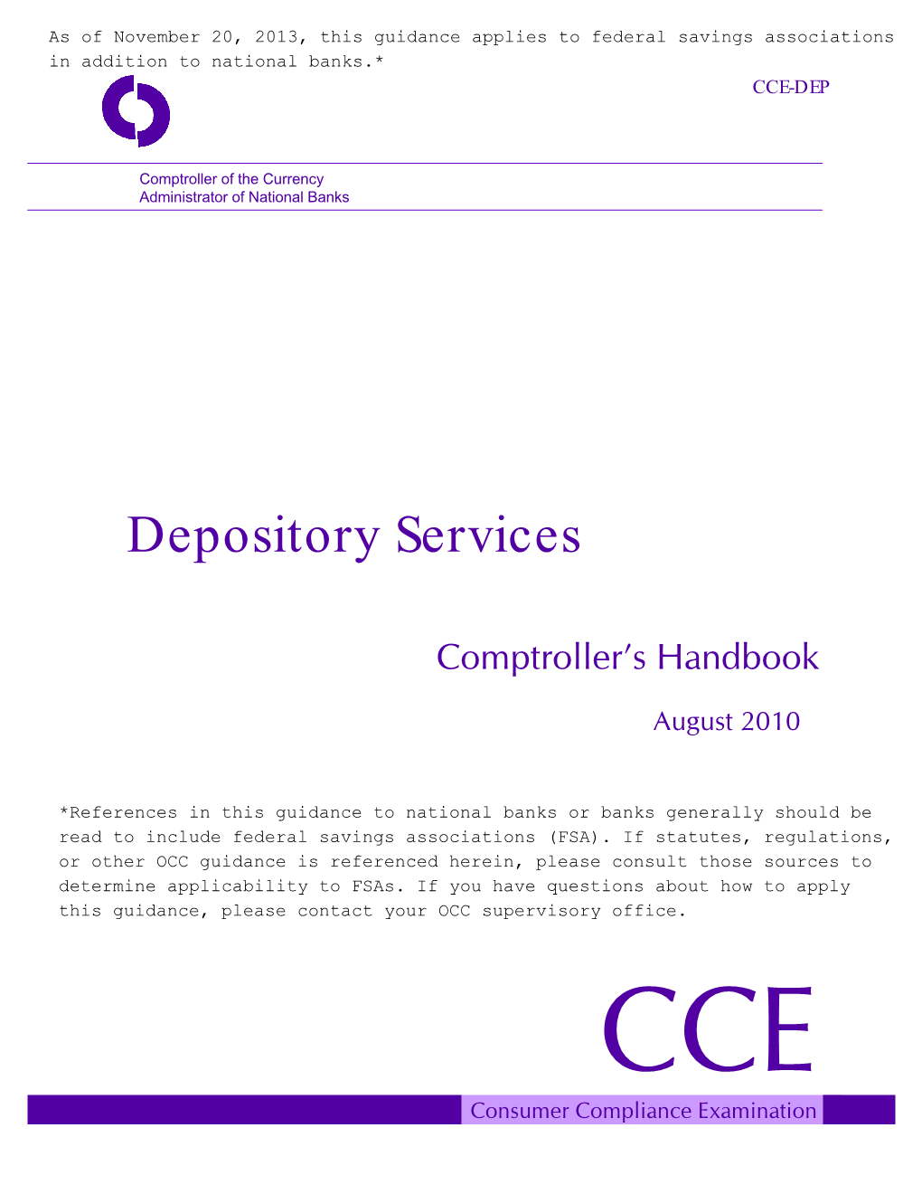 Depository Services