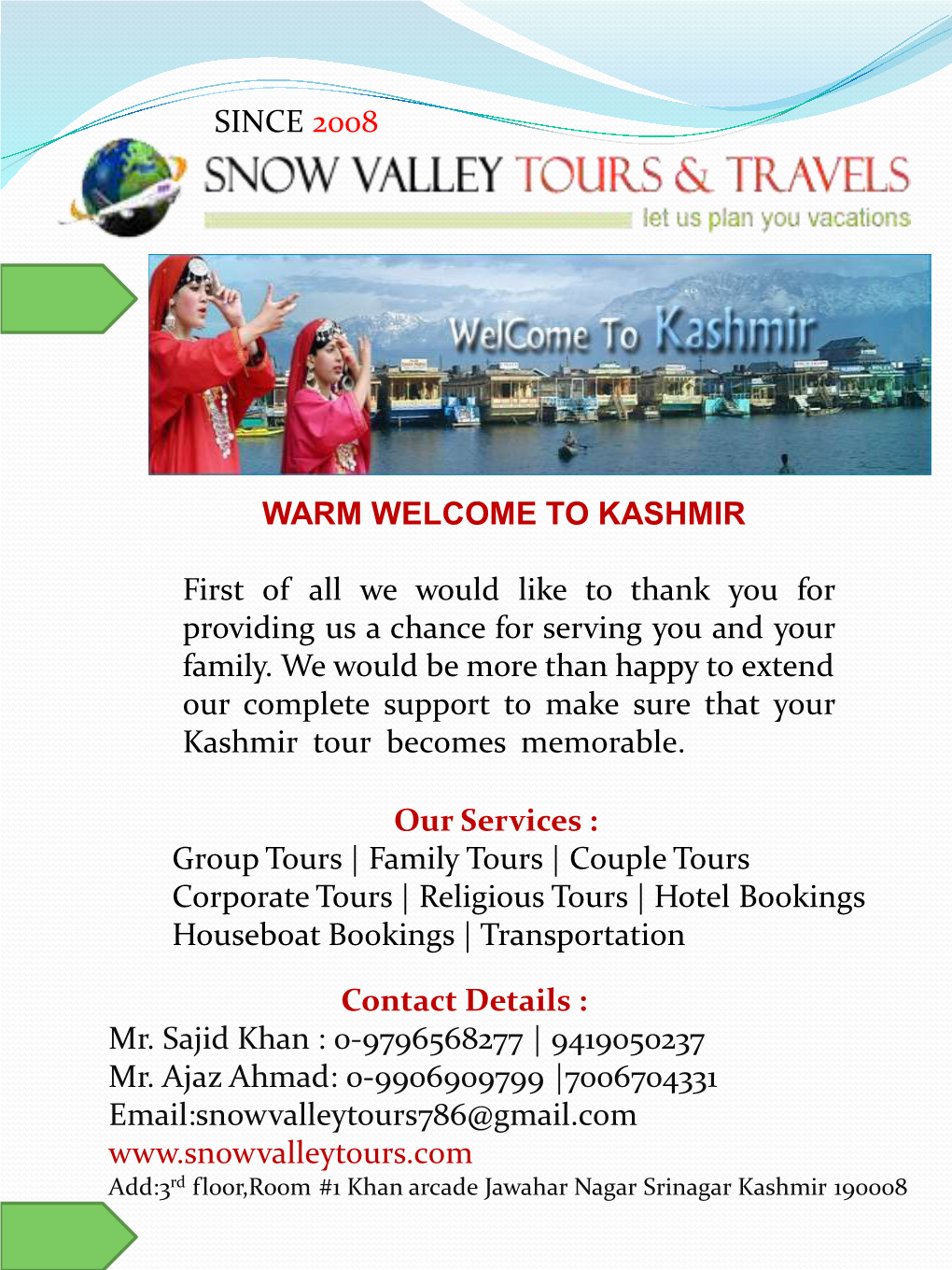 5N 6D Kashmir Package.Pdf