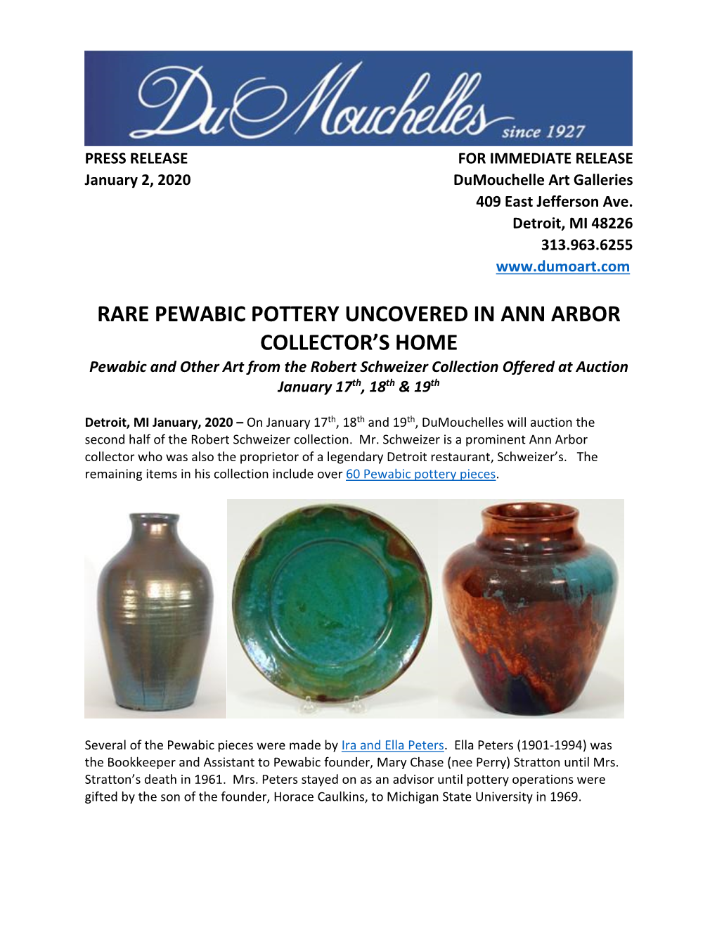 Rare Pewabic Pottery Uncovered in Ann Arbor Collector's Home