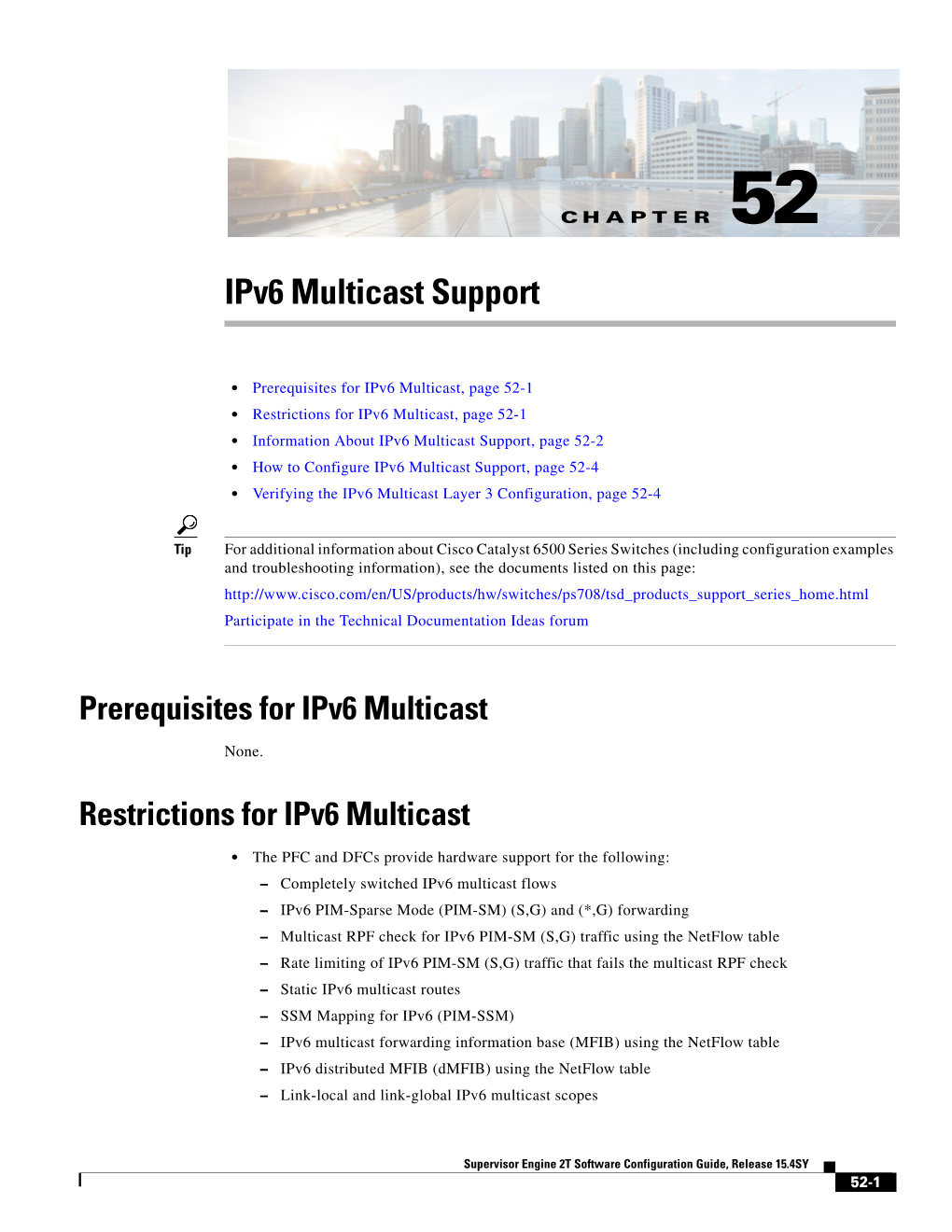 Ipv6 Multicast Layer 3 Features