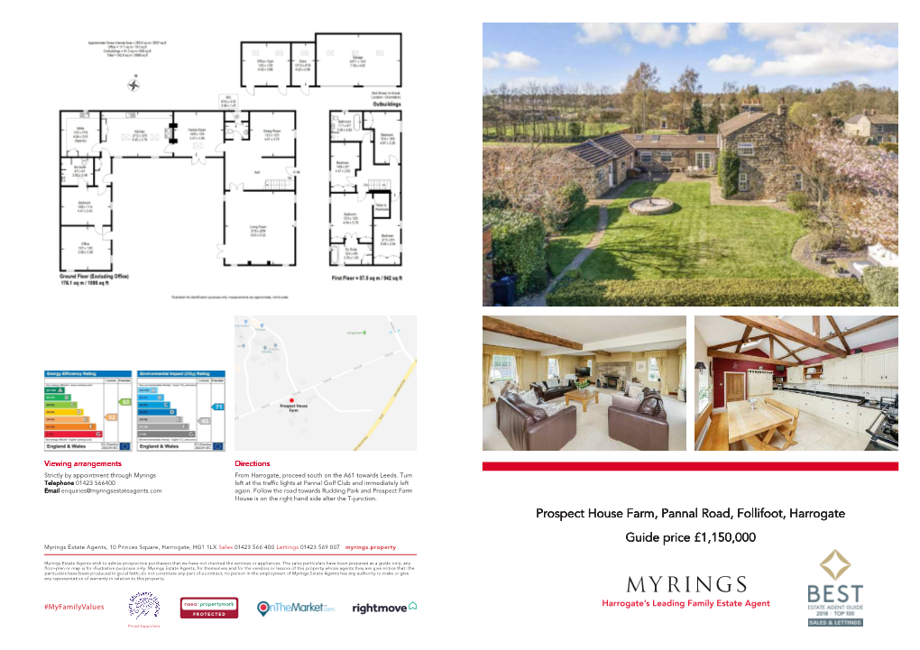 Prospect House Farm, Pannal Road, Follifoot, Harrogate Guide Price £1,150,000