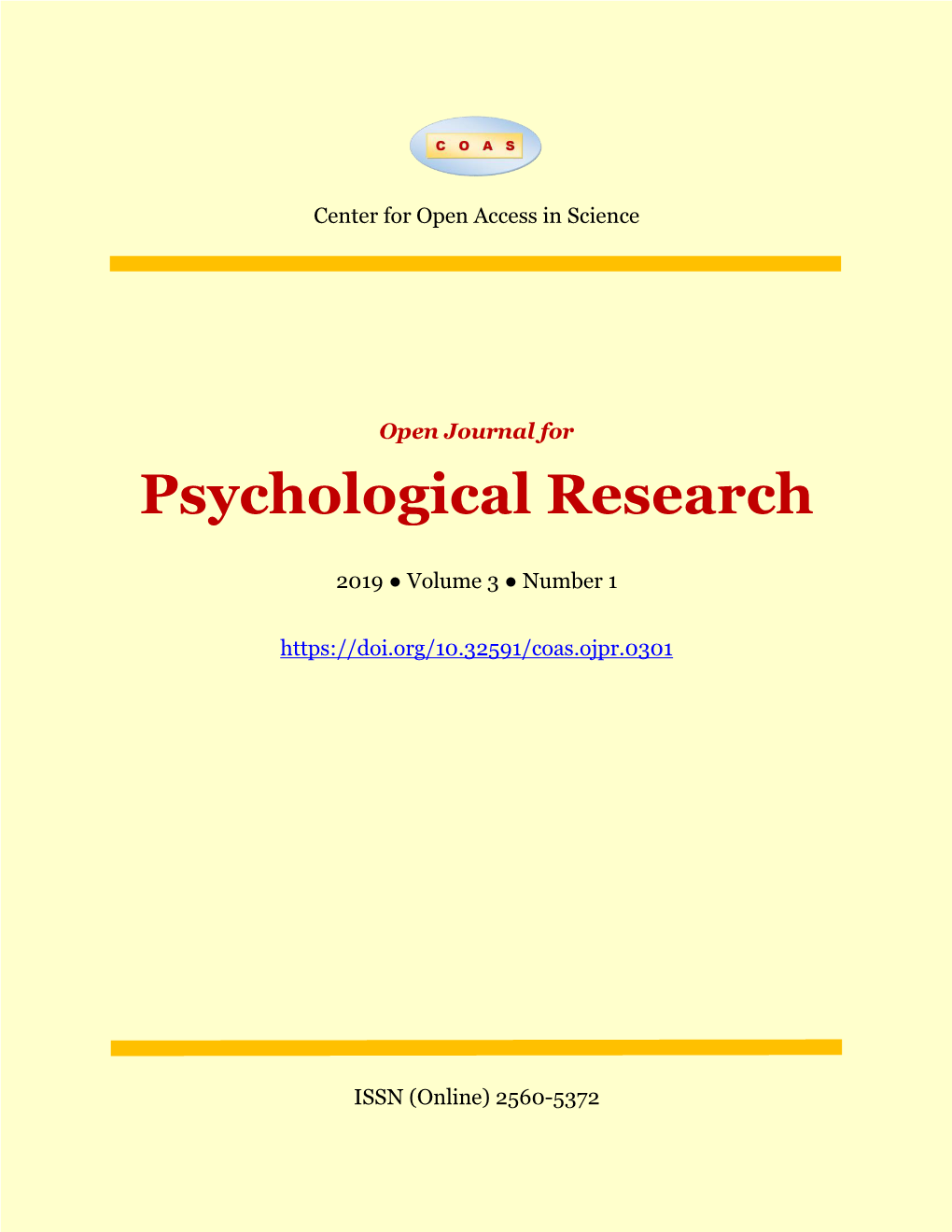 Psychological Research