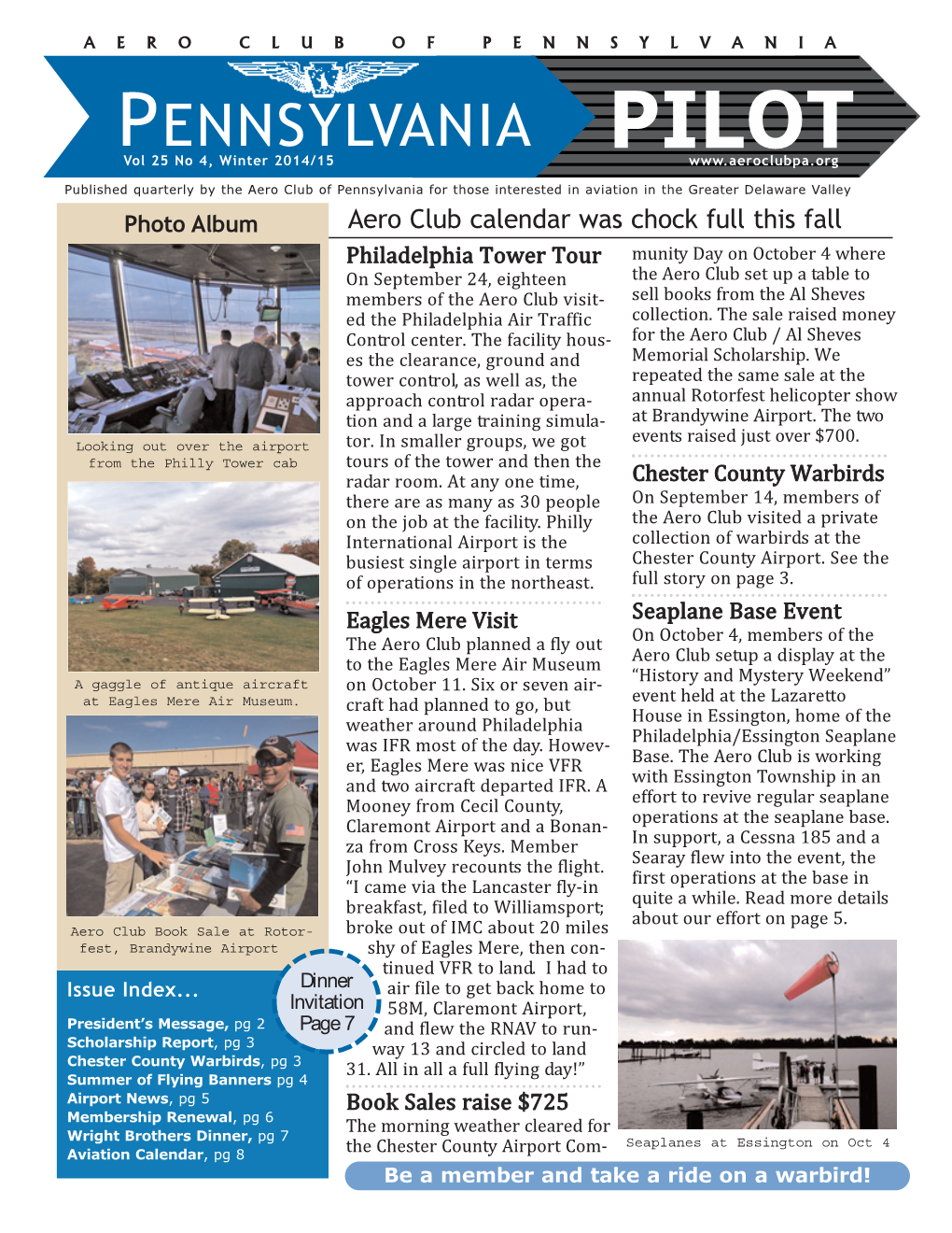 PENNSYLVANIA PILOT Vol 25 No 4, Winter 2014/15