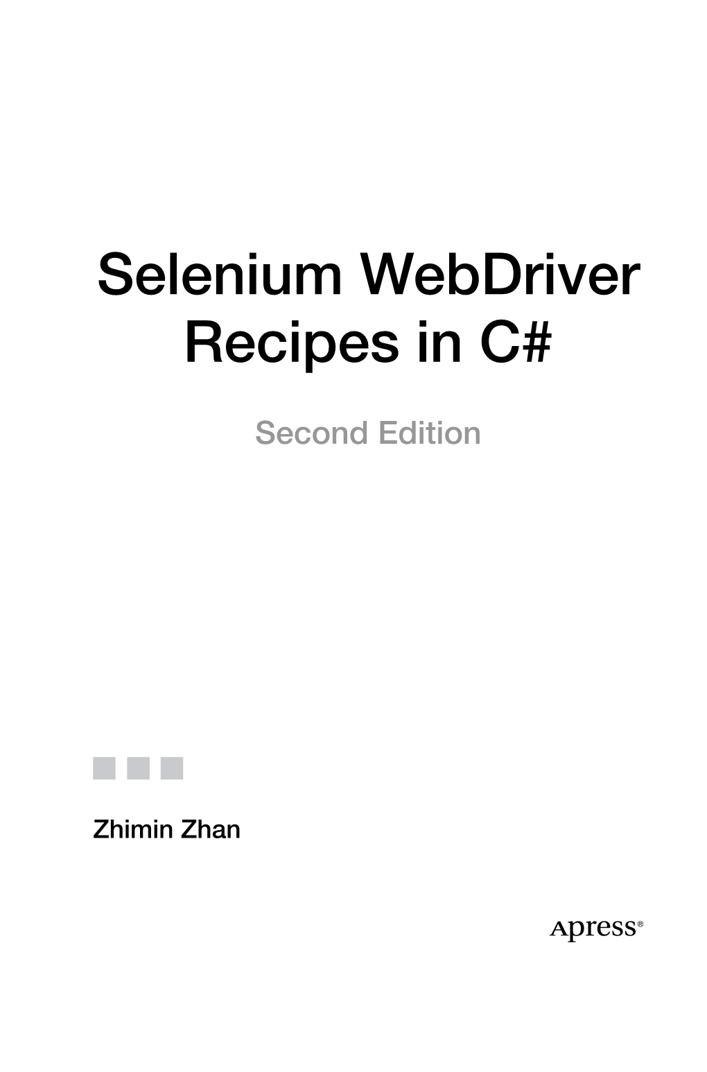 Selenium Webdriver Recipes in C