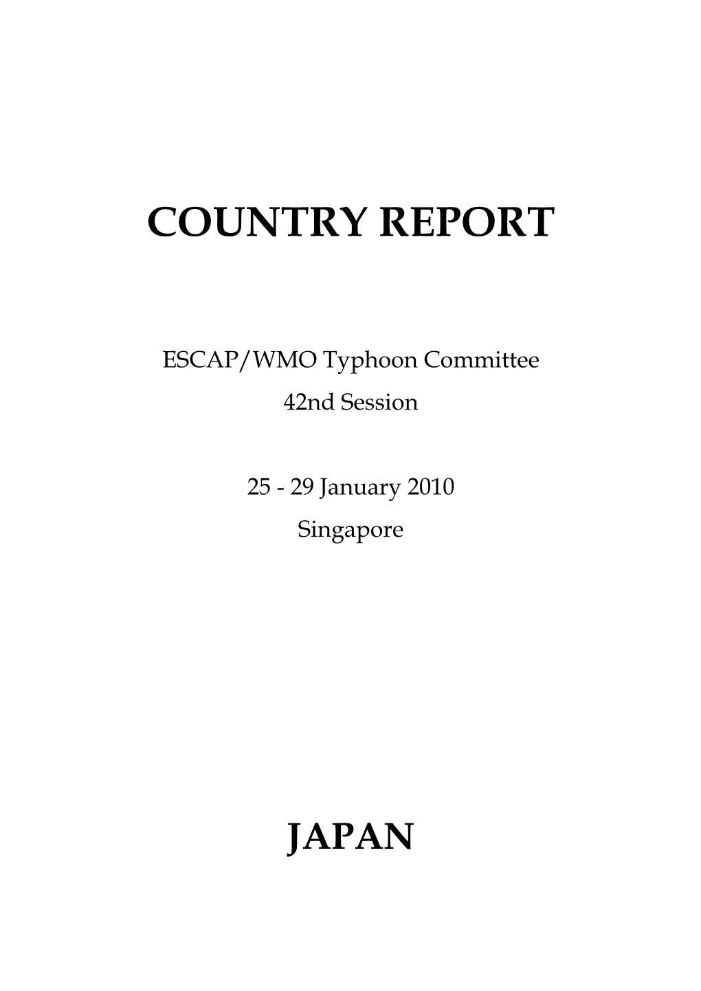 Country Report