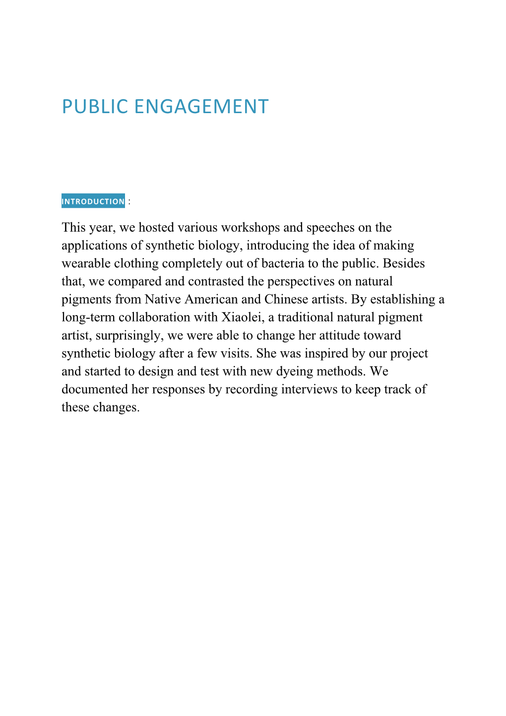 Public Engagement