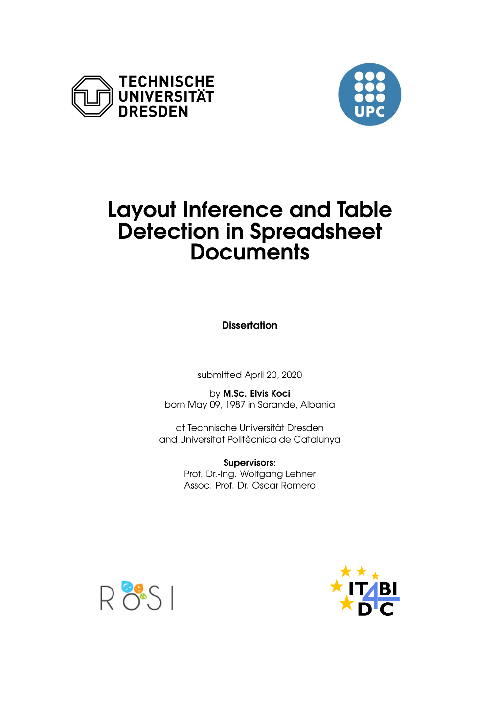 Layout Inference and Table Detection in Spreadsheet Documents