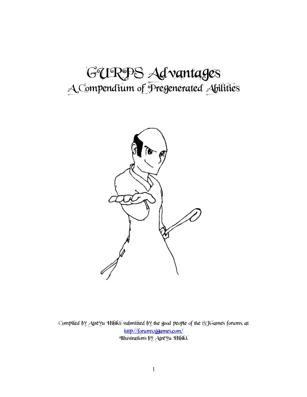 GURPS Advantages a Compendium of Pregenerated Abilities