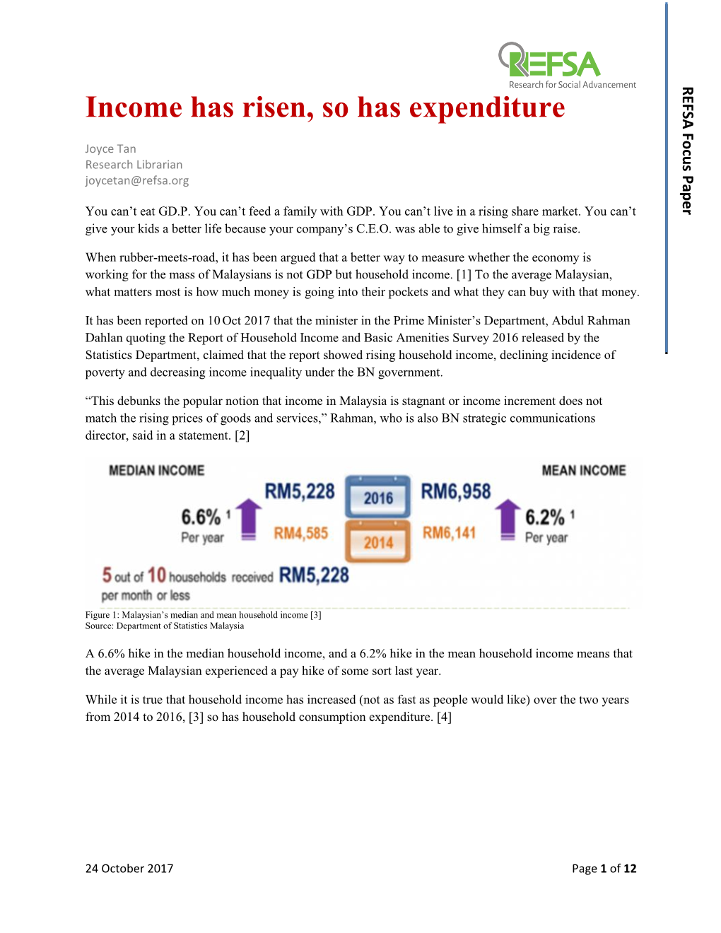 Income Has Risen, So Has Expenditure