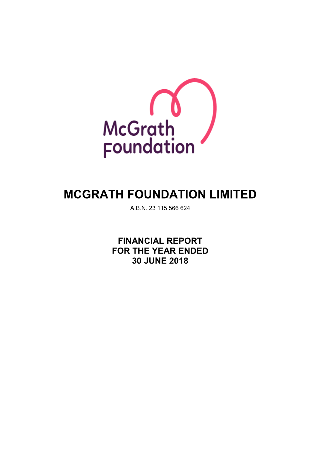 Mcgrath Foundation Limited A.B.N