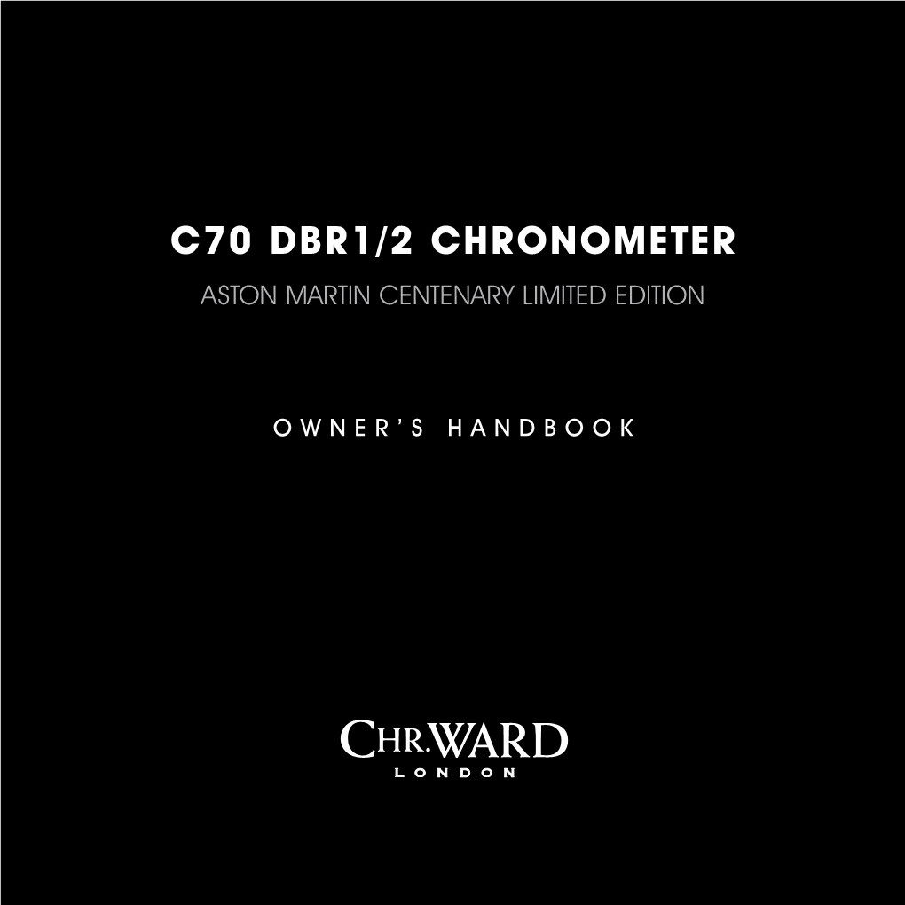 C70 DBR1/2 CHRONOMETER ASTON MARTIN CENTENARY Limited Edition