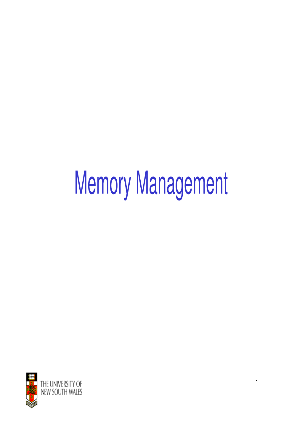 Memory Management