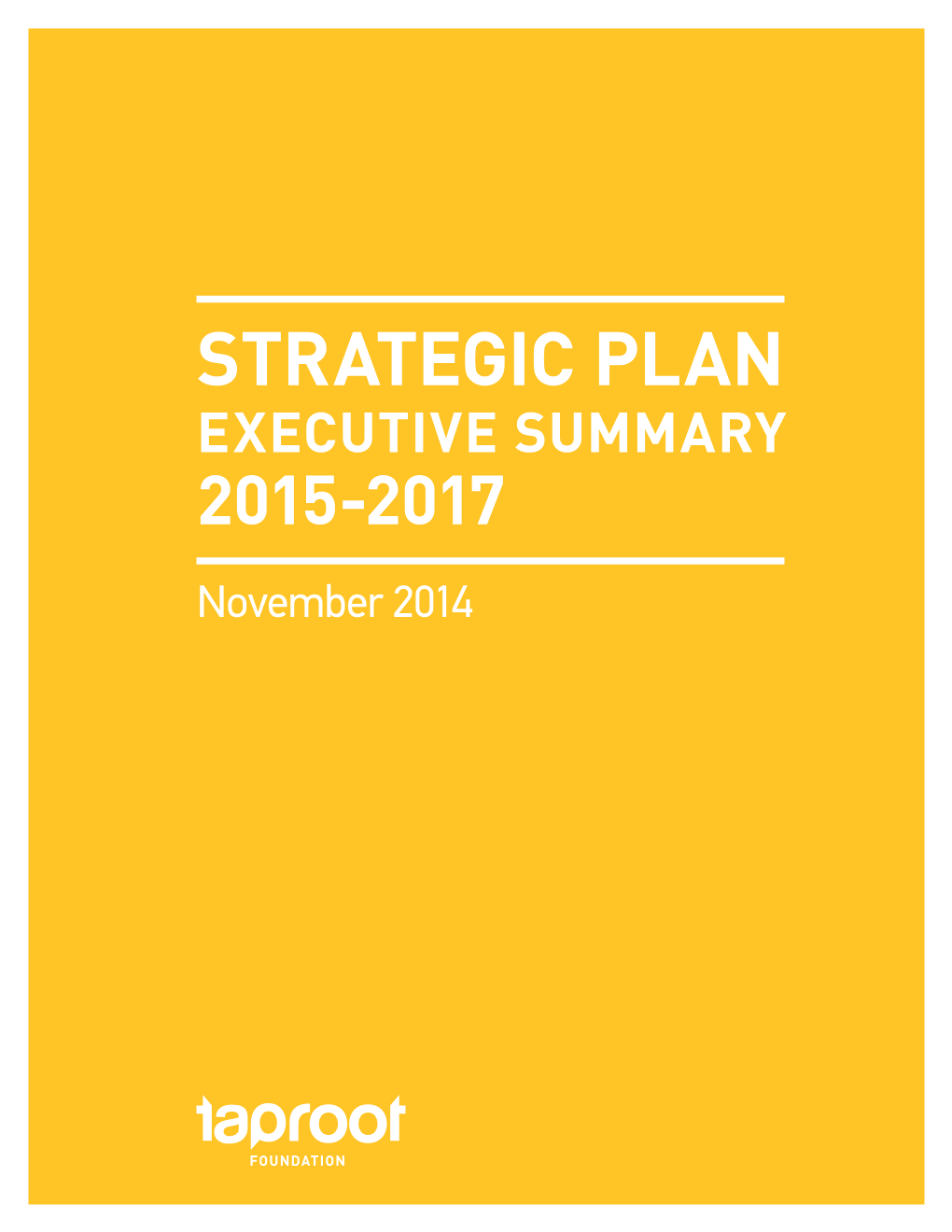 Strategic Plan Executive Summary 2015-2017