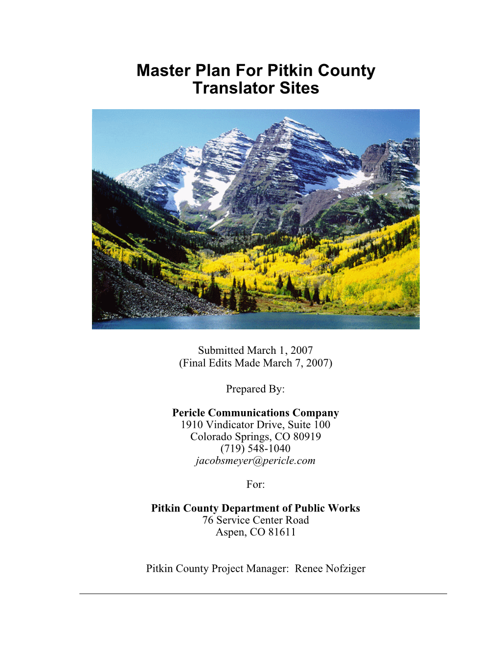 Pitkin County Master Plan