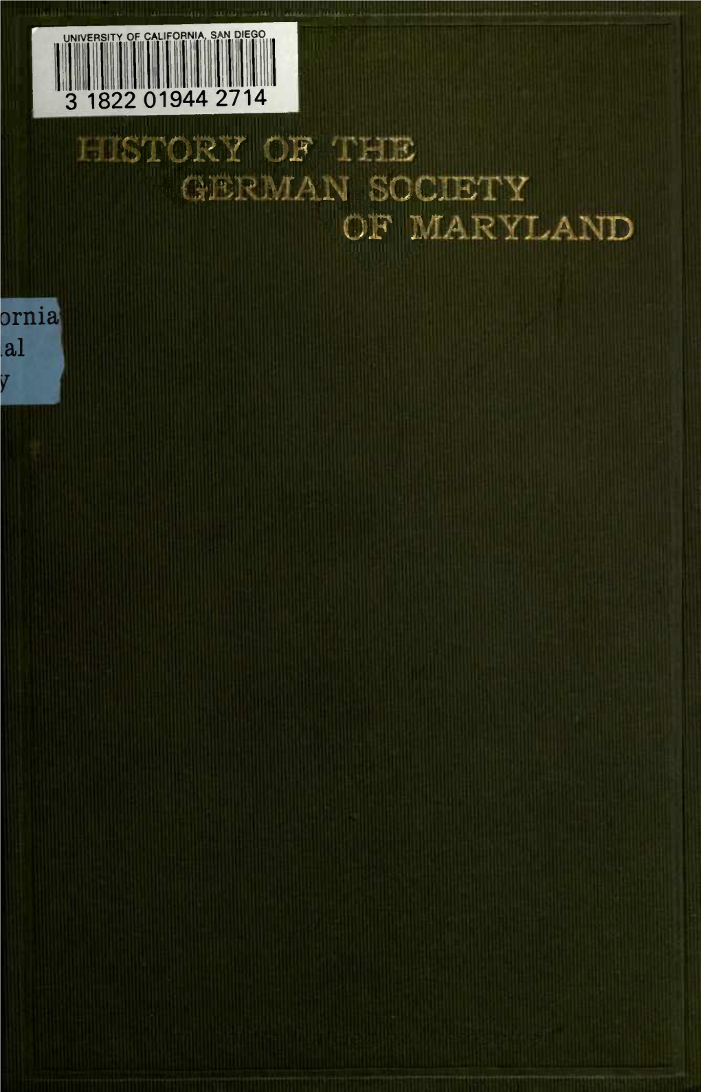 History of Germans in Maryland, P