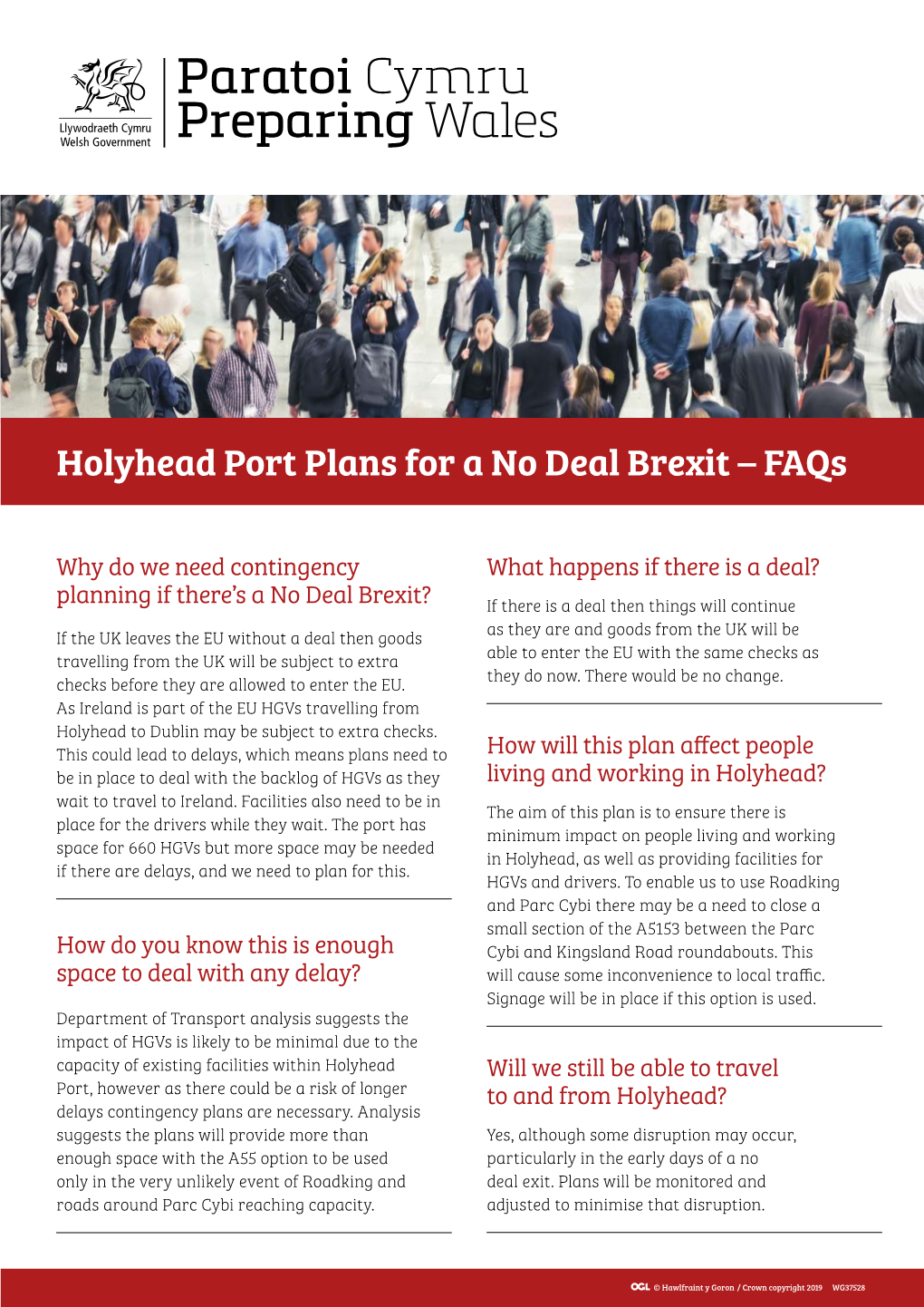 Holyhead Port Plans for a No Deal Brexit – Faqs