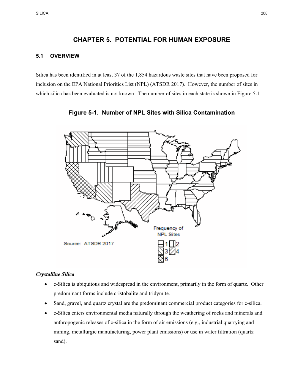 Toxicological Profile for Silica