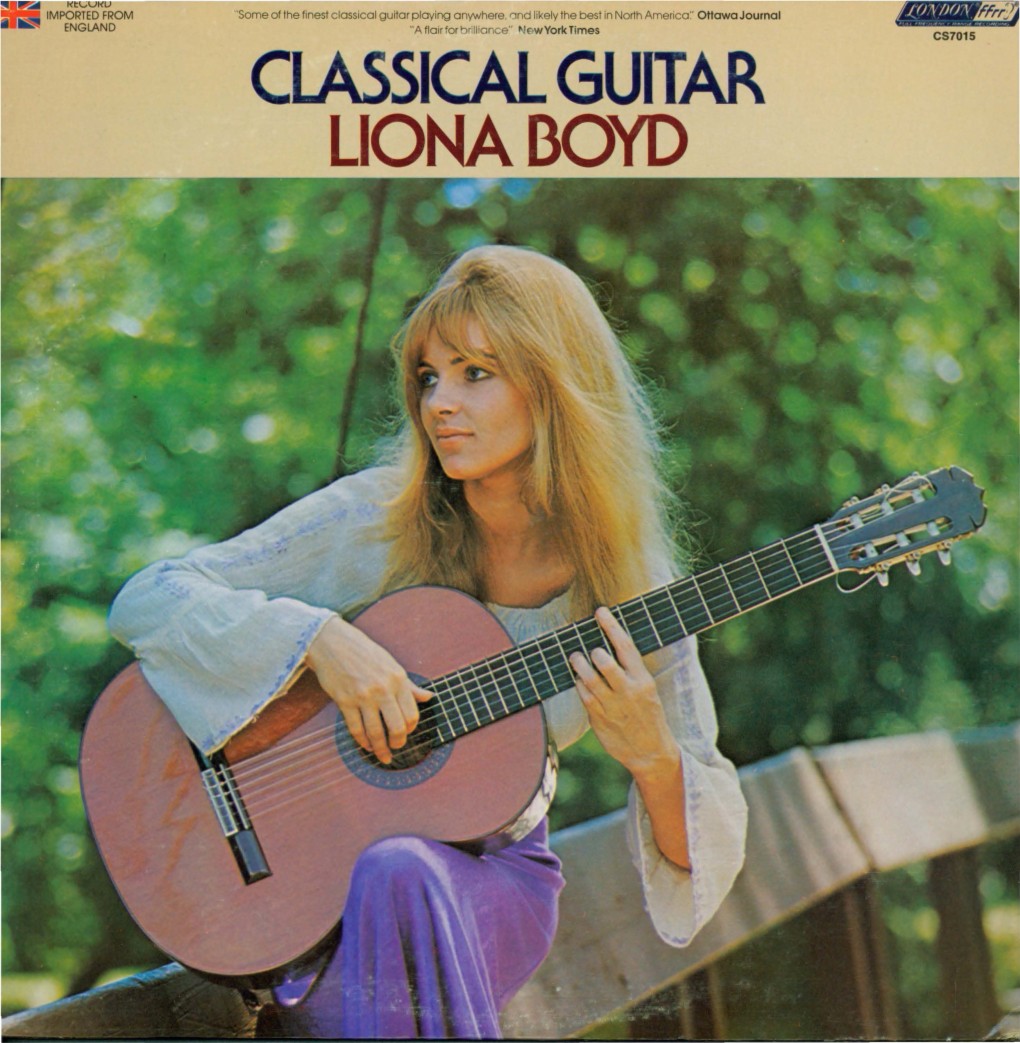 Classical Guitar Liona Boyd