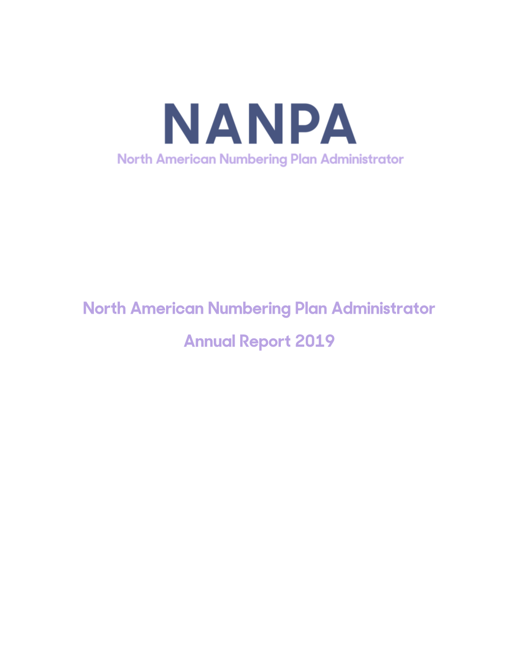 NANPA Annual Report 2019