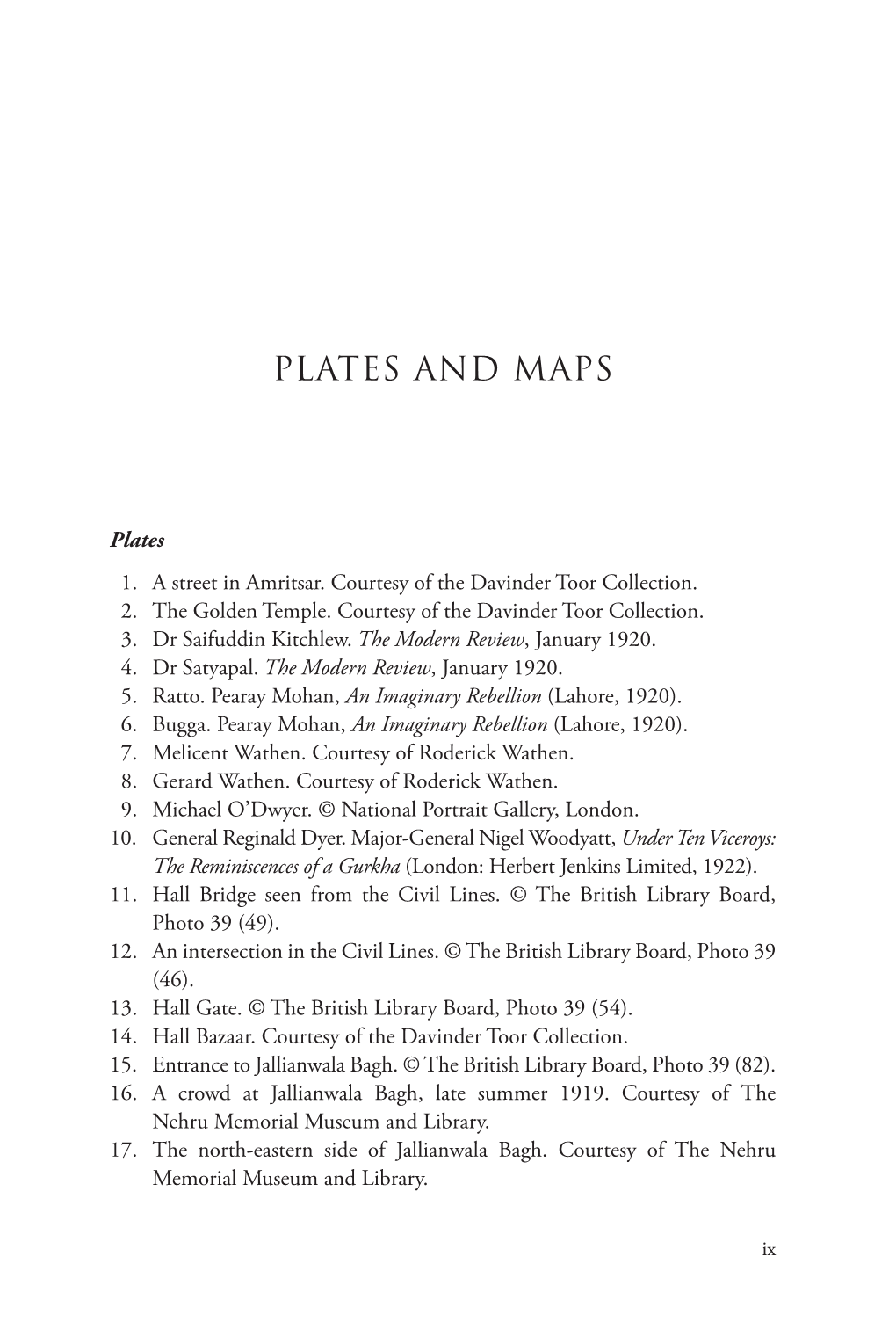 Plates and Maps