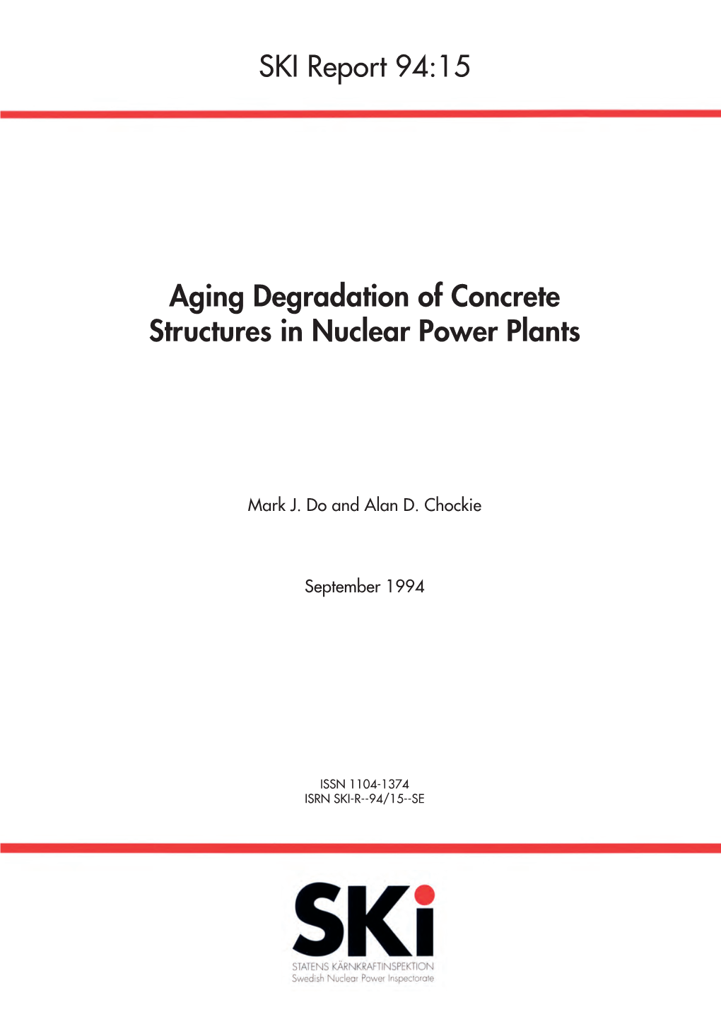 Aging Degradation of Concrete Structures in Nuclear Power Plants