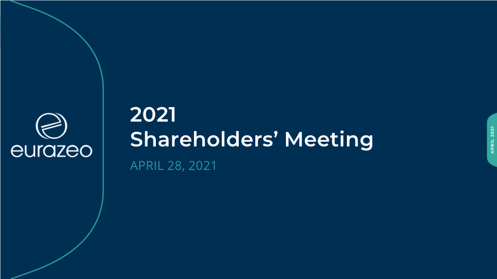 2021 Shareholders' Meeting