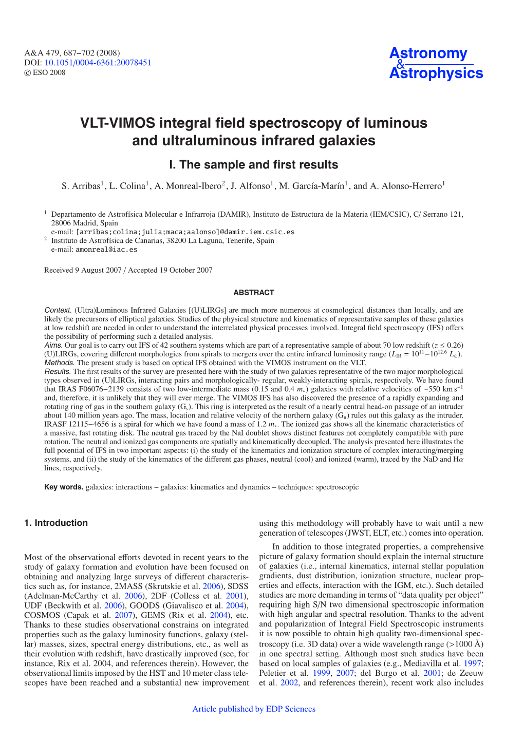 VLT-VIMOS Integral Field Spectroscopy of Luminous and Ultraluminous