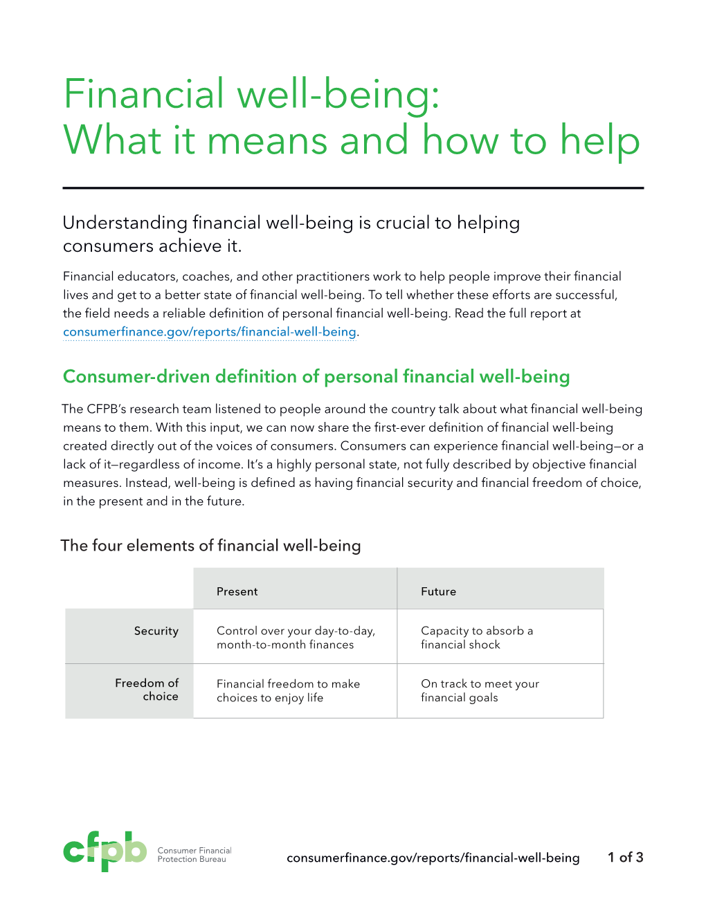 Financial Well-Being: What It Means and How to Help