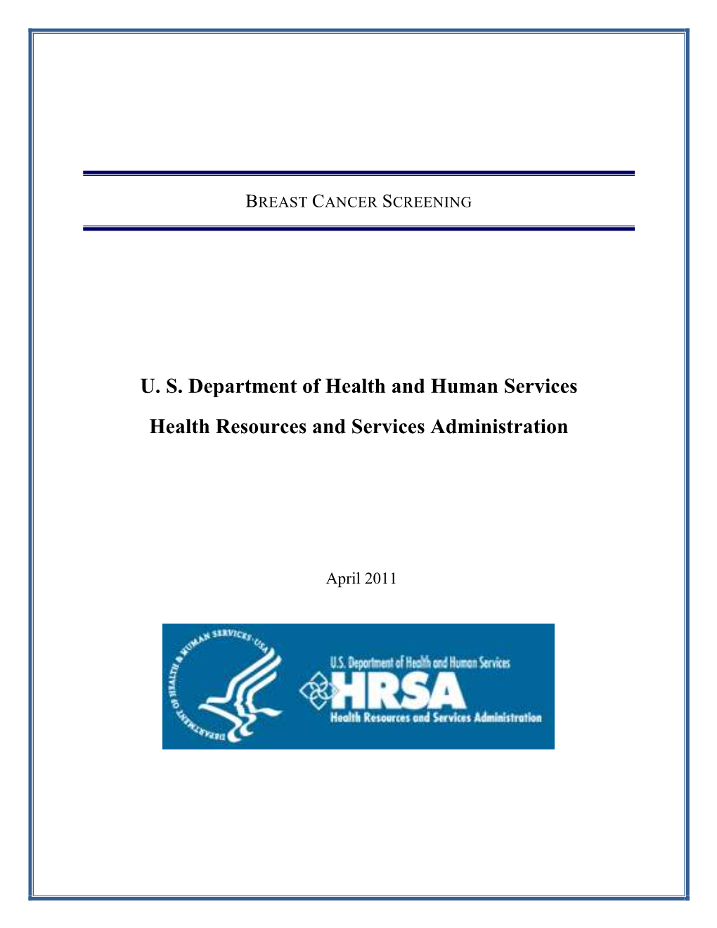 Hrsa Ccm: Breast Cancer Screening