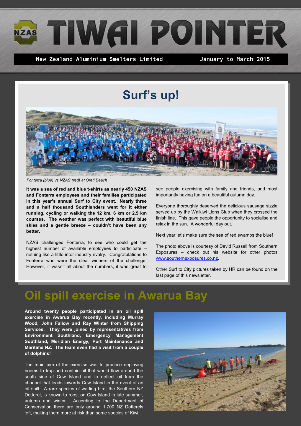 Surf's Up! Oil Spill Exercise in Awarua