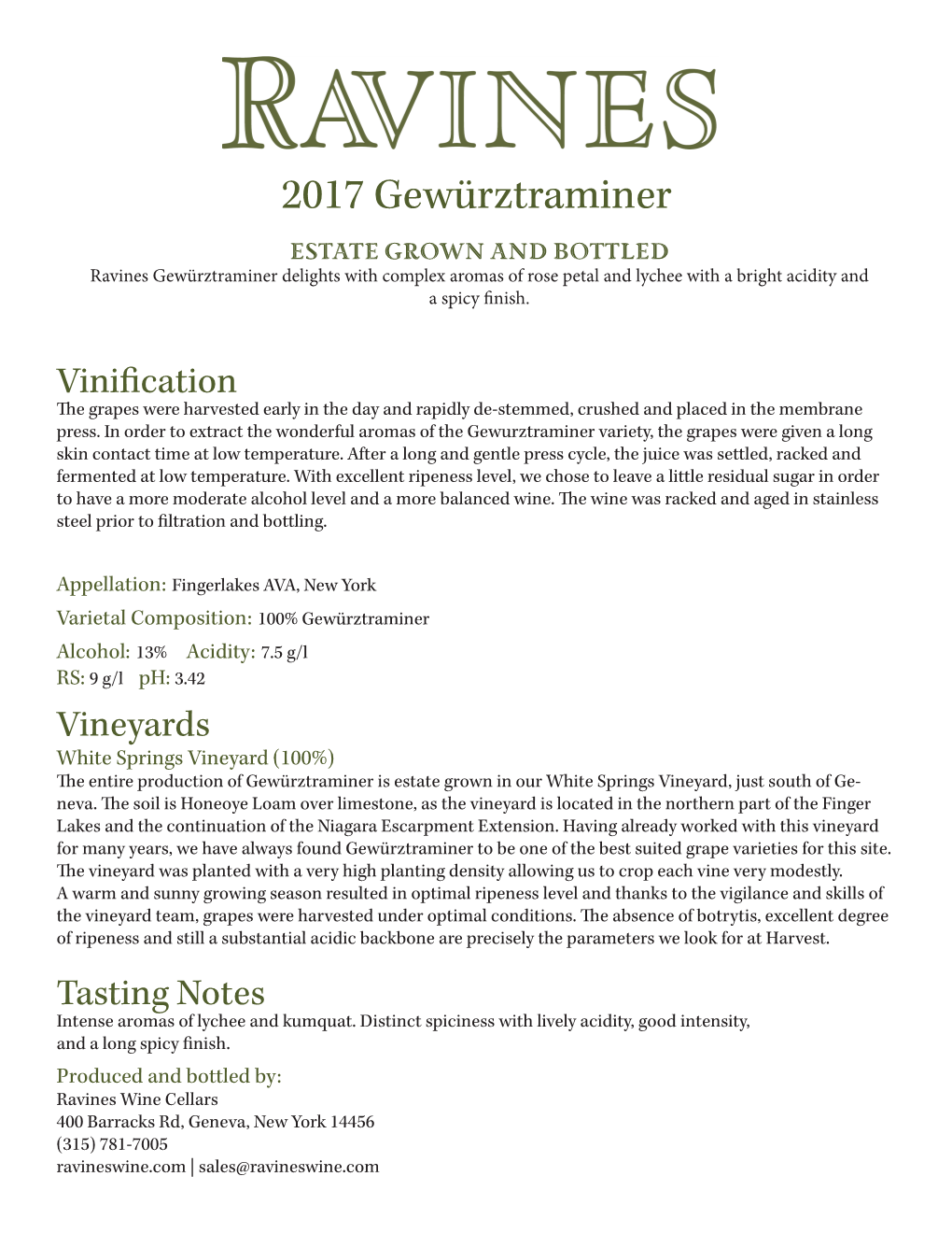 Gewürztraminer 2017