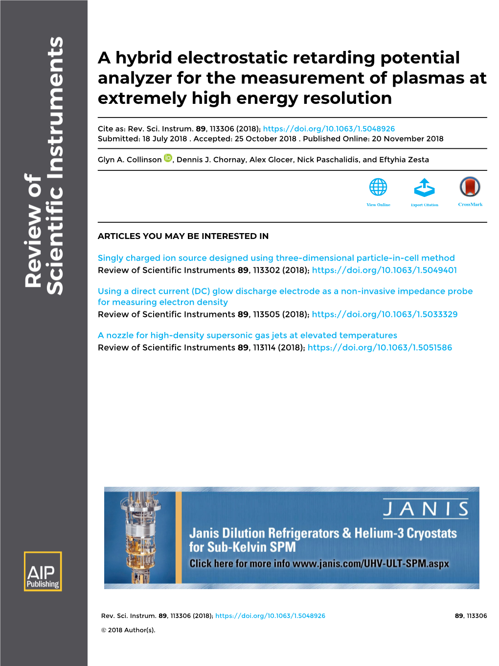 A Hybrid Electrostatic Retarding Potential Analyzer for the Measurement of Plasmas at Extremely High Energy Resolution