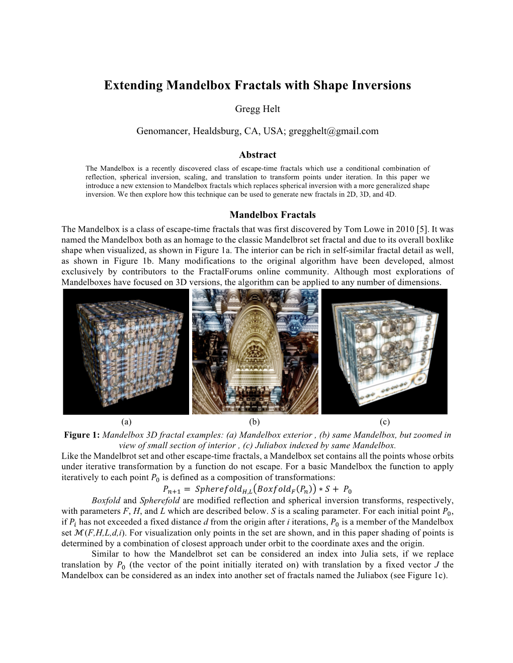 Extending Mandelbox Fractals with Shape Inversions