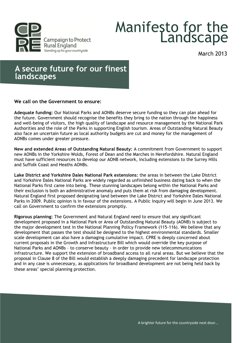 Manifesto for the Landscape