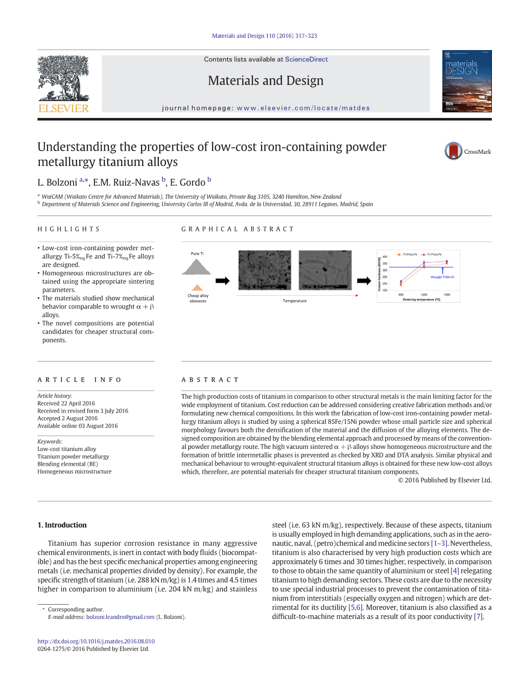 Understanding the Properties of Low-Cost Iron-Containing Powder Metallurgy Titanium Alloys