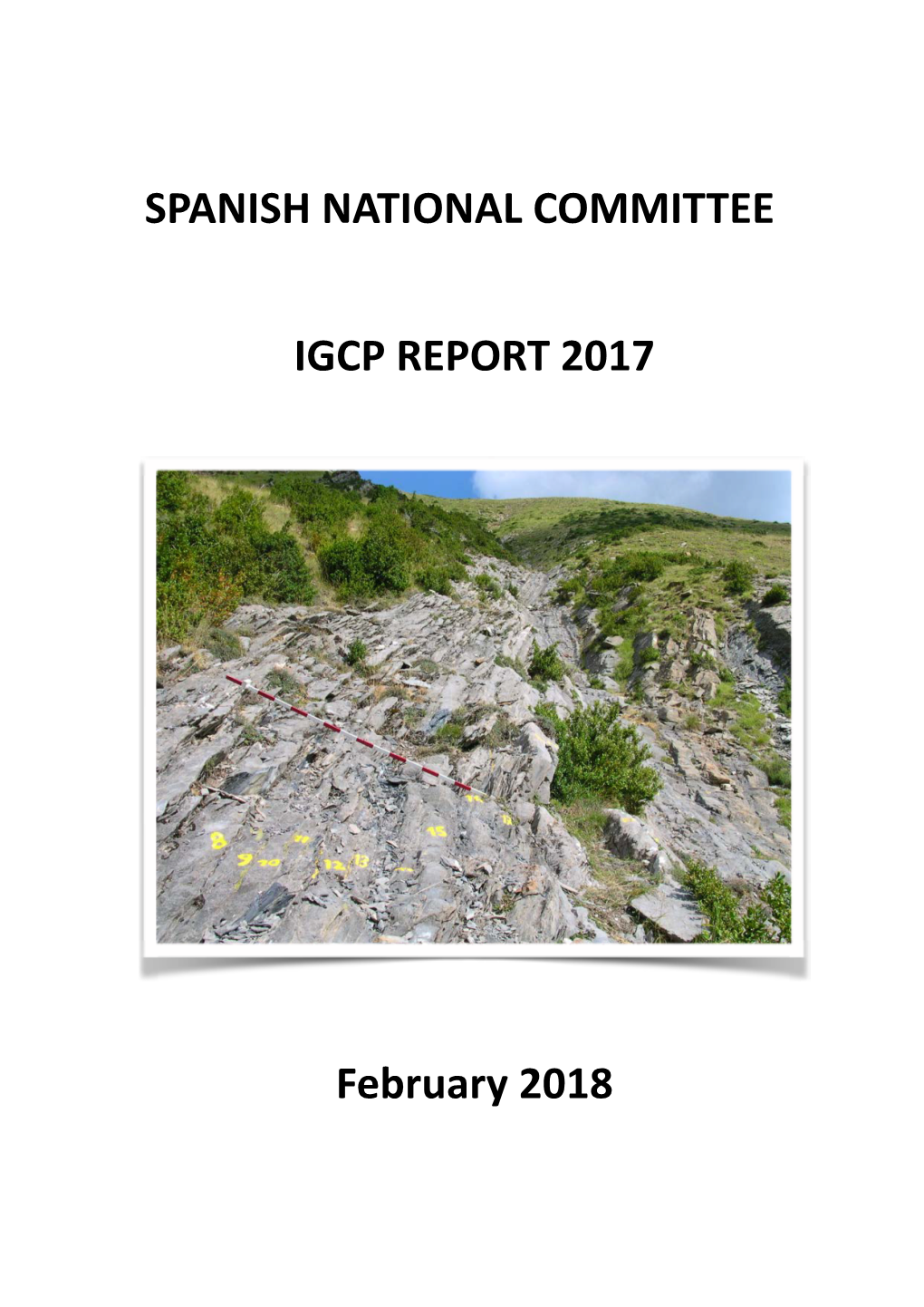 SPANISH NATIONAL COMMITTEE IGCP REPORT 2017 February 2018