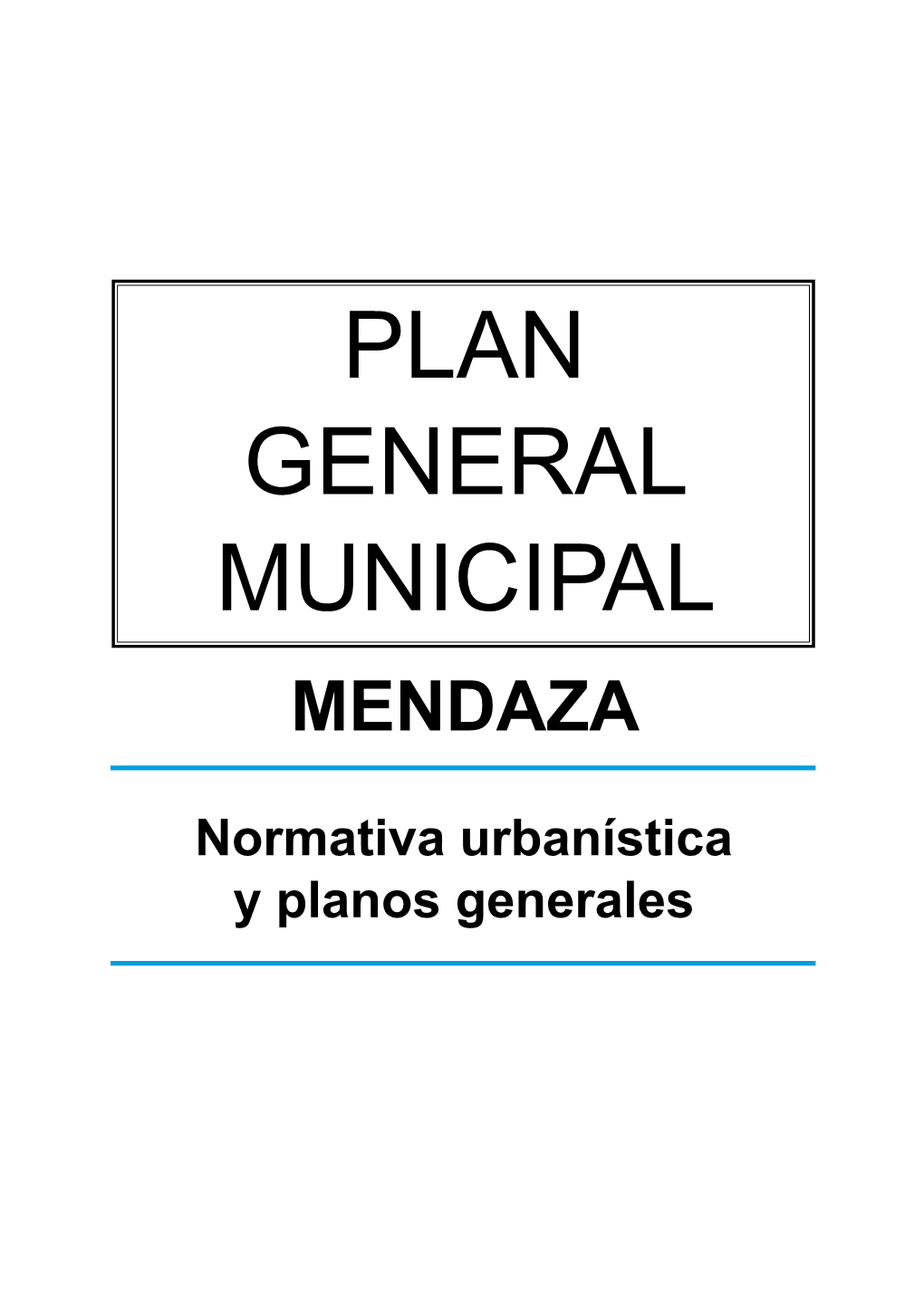 Plan General Municipal Mendaza